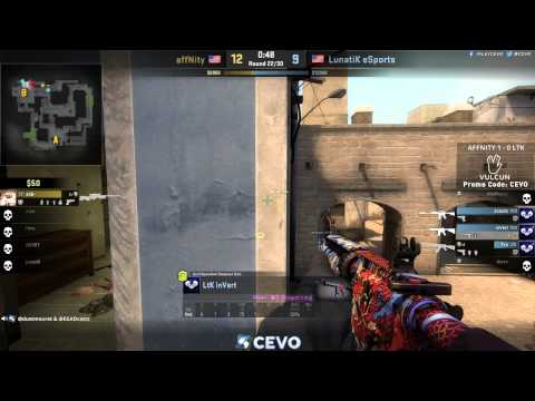affNity vs LunatiK eSports Game 2 (CEVO-P CS:GO Season 7) - Dust & EGAD