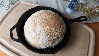 How to Bake No-Knead “Turbo” Bread in a Skillet (ready to bake in 2-1/2 hours)