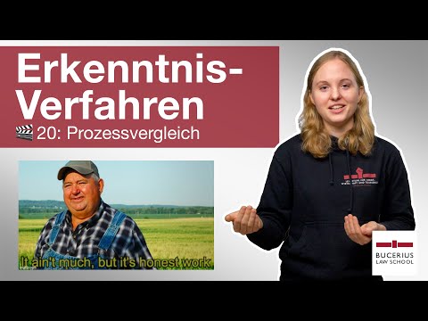 🟨 Prozessvergleich | 🎬 20 | ZPO-Erkenntnisverfahren