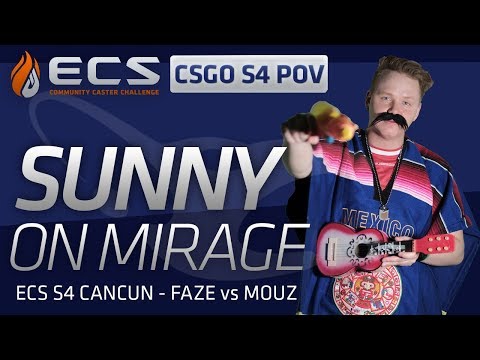 Sunny vs FaZe on Mirage (ECS CS:GO S4 POV)