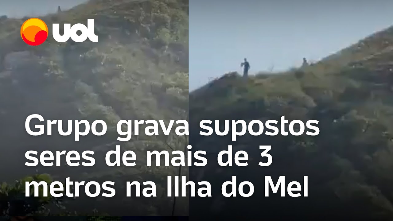 Aparição de supostos seres com mais de 3 metros na Ilha do Mel repercute nas redes; veja vídeo