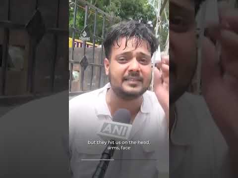 Indian police attack protesters seeking action over ‘exam irregularities’ | AJ #shorts