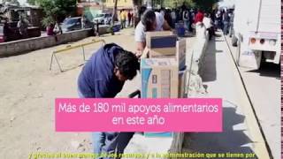 DIF Estatal continúa con sus programas de apoyo y en este año se han entregado más de 180 mil apoyos