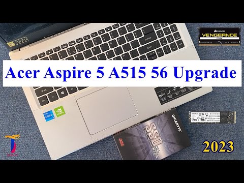 Acer Aspire 5 A515 56 Upgrade | M.2 NVMe SSD | Ram | Disassembly