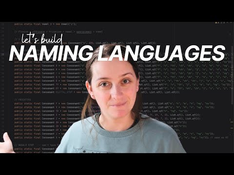 Creating a Naming Language Builder for my Story Worlds || Conlanging Vlog 1