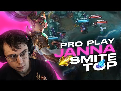 SMITE JANNA TOP IN PRO PLAY ?? - FULL GAME REVIEW - CAEDREL