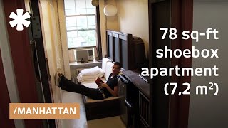 Manhattan shoebox apartment: a 78-square-foot mini studio