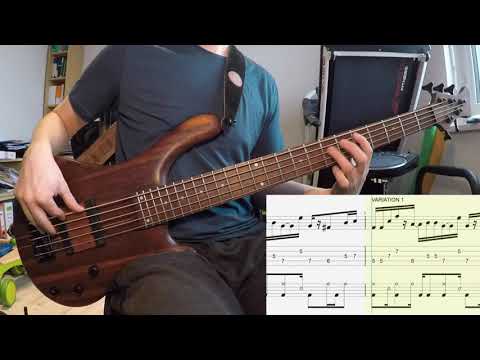 GrooveCell - Bass & Drum Grooves - progressive_0003 (Video + Score) - 80 bpm - 9/8