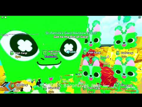 🍀Top 2 Youtube Hatching a 🍀HUGE CLOVER DRAGON🍀 in Pet Simulator X😲