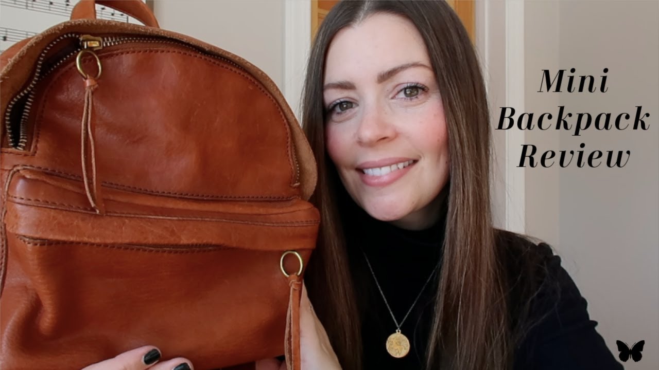 BEST LEATHER BACKPACK | Madewell Lorimer Mini | Small Bag Review | Womens Backpack