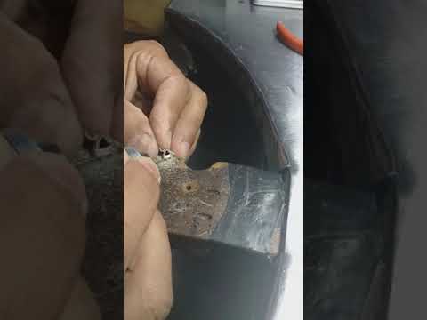 Cravação de coração no metal