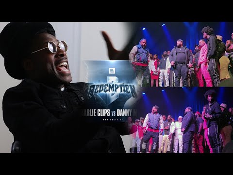 CHARLIE CLIPS VS DANNY MYERS Got RIDICULOUSLY CRAZY😲😳 SMACK/URLTV #Redemption2 RAP BATTLE - REACTION