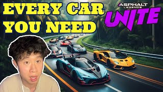 EVERY CAR YOU NEED TO GET TO LEGENDS LEAGUE IN 2025 | Asphalt Legends Unite