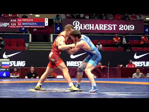 1/4 GR - 72 kg: R. FRITSCH (HUN) v. A. MANTSIGOV (RUS)