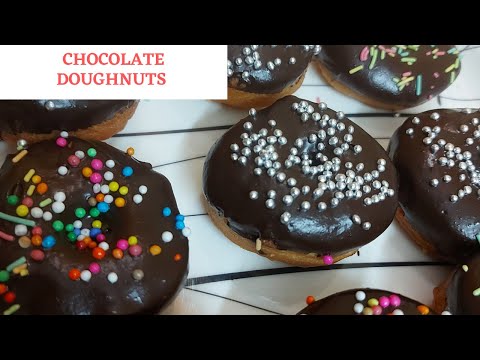 Chocolate Doughnuts/ Homemade Chocolate Doughnuts/No Yeast no oven chocolate doughnuts...