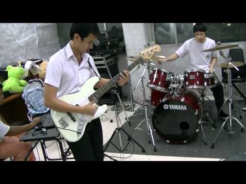 คนใจร้าย (Groove' s riders) Cover Bass&Drum by Mike&Bird MediCine Music CluB of KKU