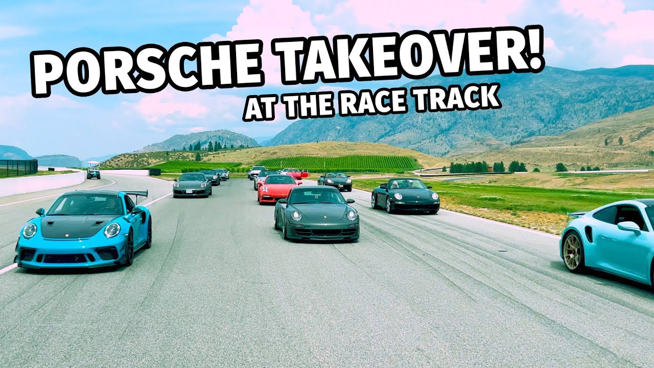 Porsche Takeover at the Race Track!