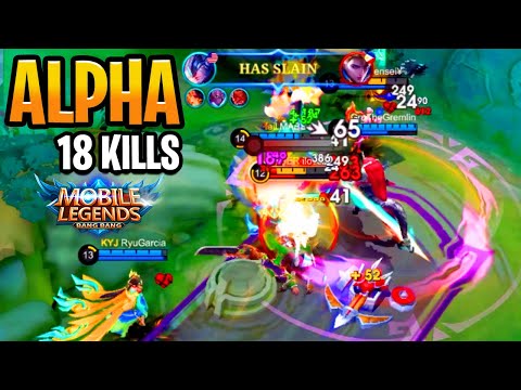 ALPHA CARRIED THE GAME 😱 18 KILLS MANIAC | MLBB RANKED