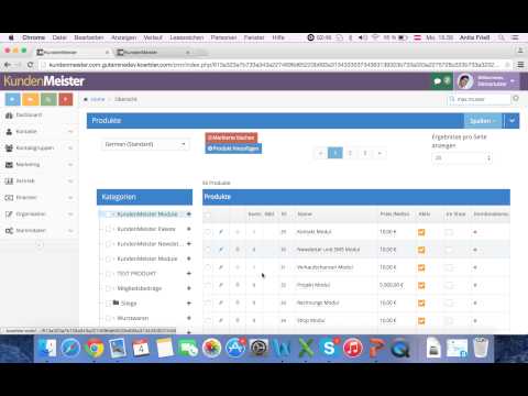 1Tool Produktverwaltung - Neue Ansicht