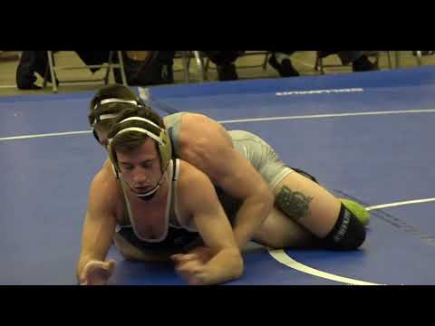 165lbs Alec Golner (Roger Williams) fall John Wren (Ferrum)
