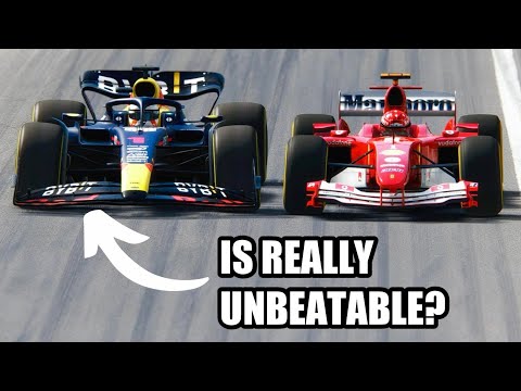 Can the UNBEATABLE Red Bull RB19 2023 beat FERRARI F2004 with Slick Tyers?