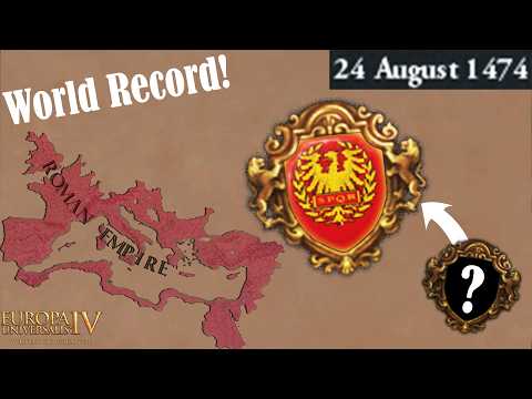 This is how I Restored the Roman Empire in just 29 Years!  [WR - 1.37.4]  ✦ SPQR  #eu4