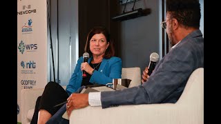 WPS CEO Wendy Perkins speaks at the Cap Times Power Hour