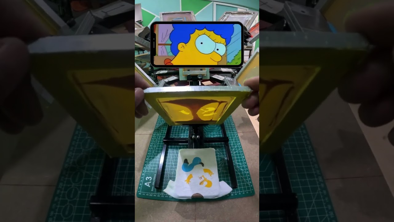 homero en mini serigrafia #lossimpson #humor