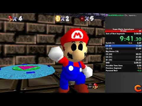 Super Mario Apocalypse - 92 star : 2:46:48 (WR speedrun)