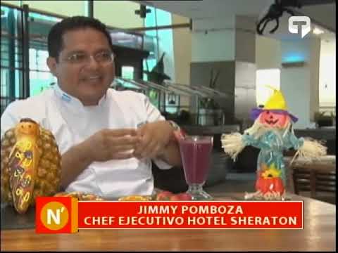 Guaguas de pan y colada morada hotel Sheraton Guayaquil