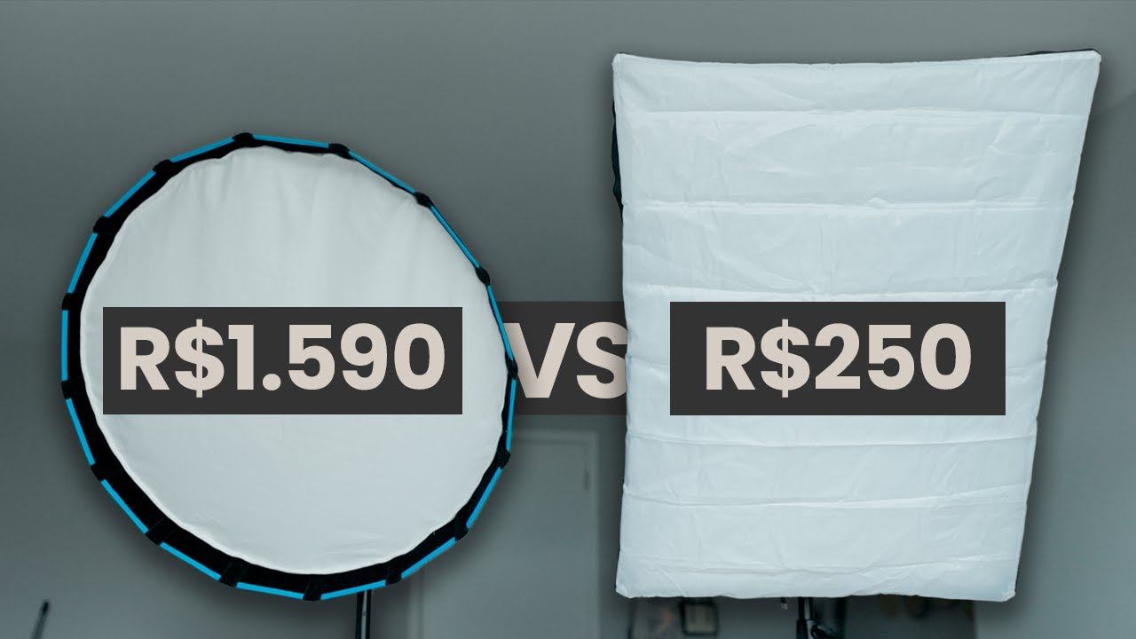 Qual iluminação comprar SENDO INICIANTE? Softbox barata vs profissional