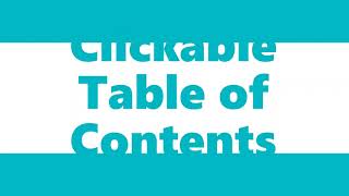 Create Clickable Table of Contents in PowerPoint