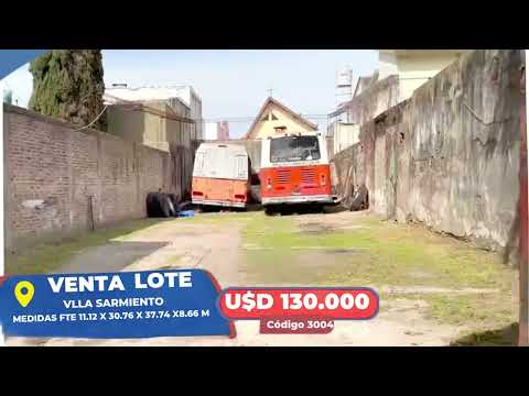 Lote de terreno en venta -Villa Sarmiento 339 m