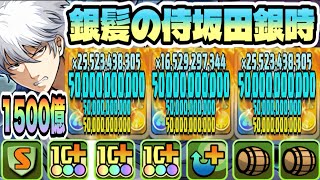 【パズドラ】銀髪の侍坂田銀時！一撃１５００億！銀時×インペリアルドラモンループ！虚降臨！