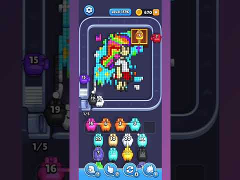 Walkthrough de Pixel Flow Nivel 1596