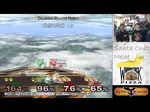 HamDestroyer + Sam (Green) vs Chives + Smish (Red)