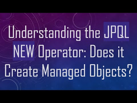 Understanding the JPQL NEW Operator: Does it Create Managed Objects?