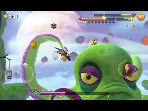 octoni defeated in hungry dragon