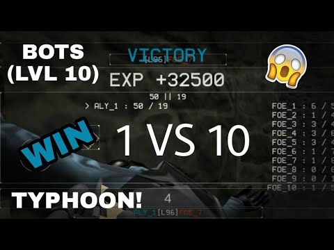 TYPHOON! VS 10 BOTS (LVL 10) Squad Strike 3