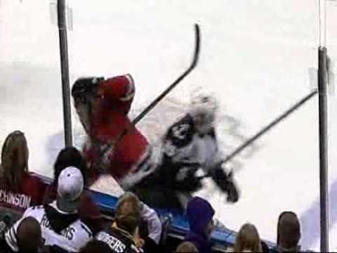 Bourque Lays a Big Hit on Rockfords Rob Flick 12-26