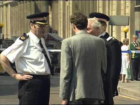 Police and Fire Staff, Royal Exchange, 1980s | Thames News