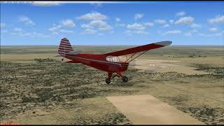 FSX - PIPER J3 CUB - Short flight