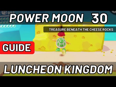 Super Mario Odyssey - Power Moon #30 Treasure Beneath the Cheese Rocks  Luncheon Kingdom