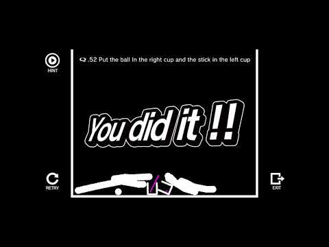 Q Remastered Q.52 Put the ball in the right cup and the stick in the left cup