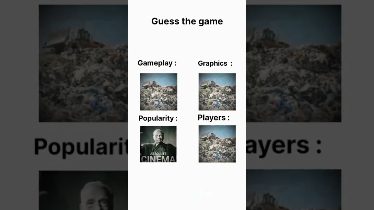 Guess the game | trash meme | absolute cinema meme #games #memes