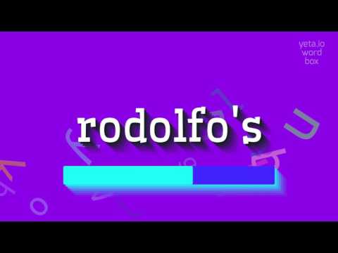 How to say "rodolfo's"! (High Quality Voices)