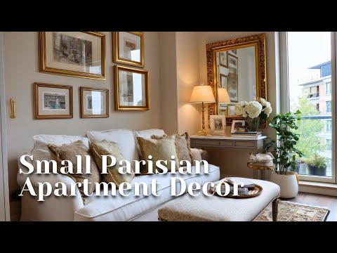 Small Apartment Transformation with Elegant Parisian Style & Modern French Decor Ideas