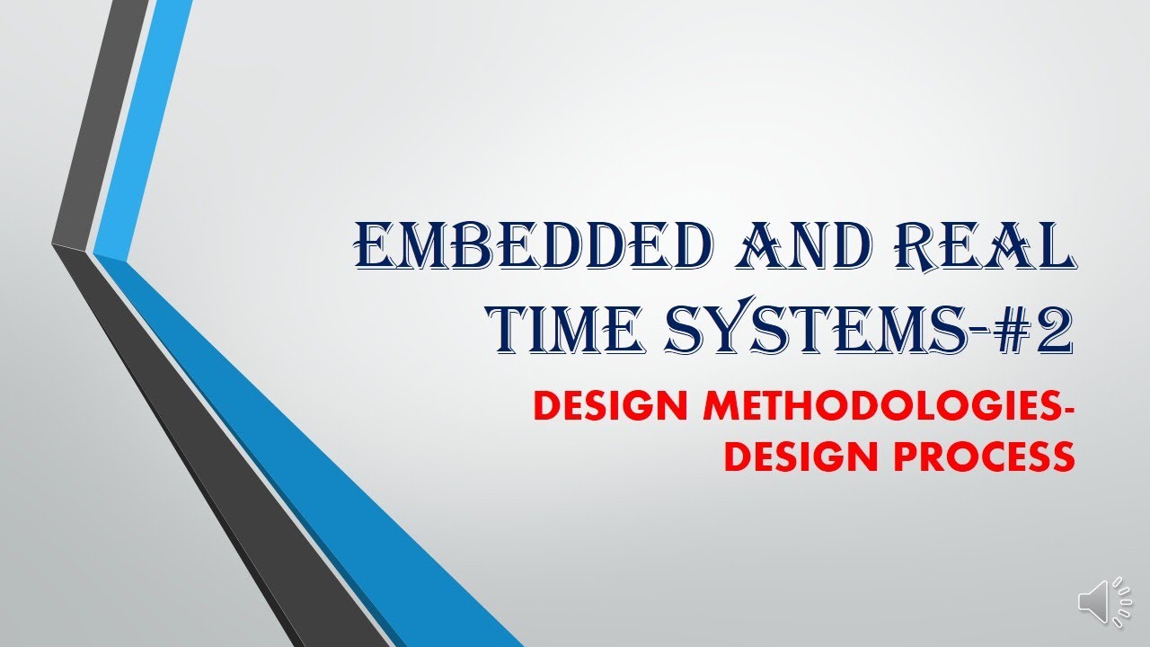 Embedded and Real-Time Systems-#2-Design Methodologies,Design process