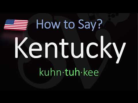Part of a video titled How to Pronounce Kentucky? (CORRECTLY) - YouTube