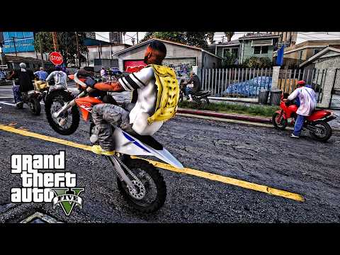 SUNDAY BIKE LIFE TURNED CRAZY! 🔥 GTA 5 MODS LET’S GO TO WORK W/ THE CREW